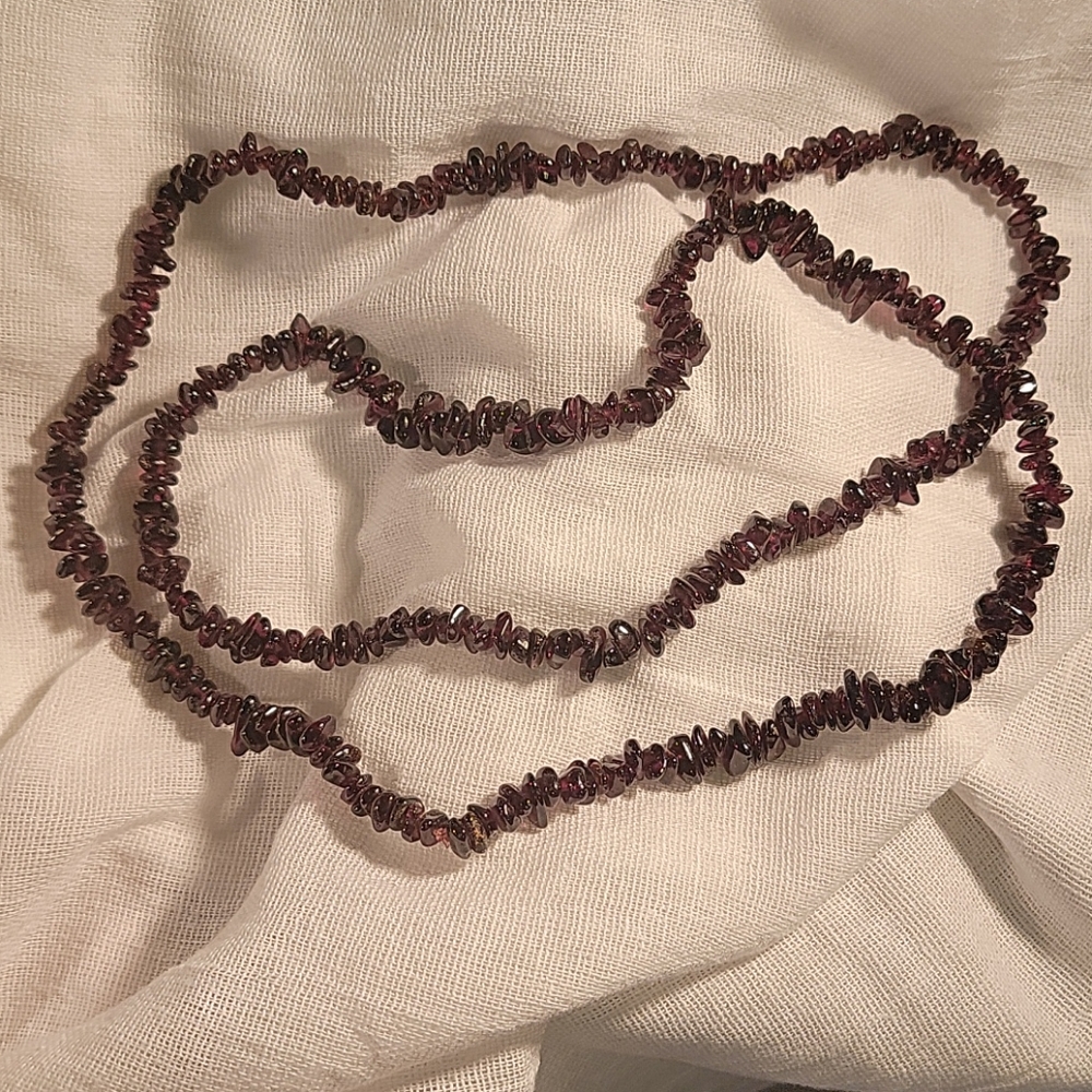 Natural Garnet Gemstone necklace